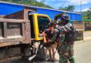 Tingkatkan kewaspadaan dan menciptakan rasa aman Satgas Yonif 122/TS menggelar kegiatan pemeriksaan di sepanjang jalan Lintas Trans Jayapura – Wamena