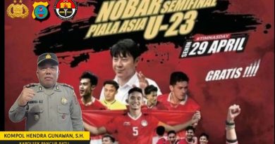 Forkopimcam Pancur Batu Adakan Nobar Pertandingan Semifinal AFC U – 23 Antara Indonesia Dan Uzbekistan