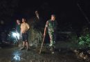 TNI dan Warga Gotong Royong Bersihkan Longsor di Desa Palding Jaya Sumbul